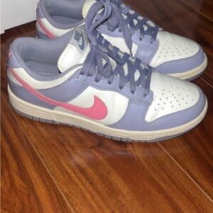 Nike Dunks Women's Lavender and Pink Sneakers